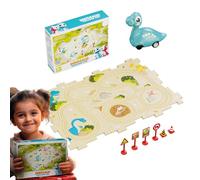 Qiwieod Puzzle Racer Circuit Voiture Enfant | Jouets Éducatifs Pour La Petite Enfance | Jeu de Construction Piste Voiture Dinosaure Puzzle,Pour Filles Garçons à la Maison École Maternelle Crèche Salle