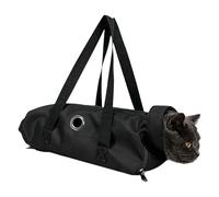 Qiwieod Sac de Contention Chat - Nylon Anti-Griffes Ajustable Portable,Contention féline Coupe Griffes | pour Petits, Moyens et Grands Animaux : Douche, Lavage des Dents, Nettoyage, Coupe,