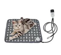 Qiwieod Tapis Chauffant pour Chats, Tapis Chauffant pour Animaux de Compagnie | Lit pour Animal Domestique Chauffant électrique avec Cordon d'alimentation Anti-Morsure - Lit Chauffant pour Chat,