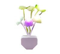 Qiwieod Veilleuse LED Chambre Veilleuse Enfant Prise Forme Champignon | Veilleuses Super Économes En Énergie De 0,1 W, Contrôle De Détection De La Lumière EU Lampe Champignon LED