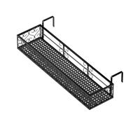QIXCXAZ Étagère à jardinières robuste avec crochets, en fer, pour balcon terrasse. Solution idéale pour créer un bel espace de jardin presque partout, Noir, 80 cm