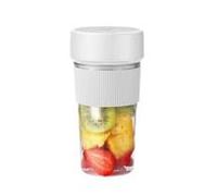 QIXCXAZ Extracteur de jus électrique portable rechargeable par USB, mini blender sans fil pour smoothies et jus de fruits, solution nutritionnelle efficace, blanc
