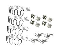 QIXCXAZ Kit de réparation efficace pour ressorts de canapé et fauteuil, support robuste conçu pour un confort durable, avec clips et clous de fixation, Noir, Longueur 40 cm