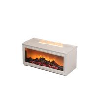 QIXCXAZ Le diffuseur d'huiles essentielles Aroma Season,blanc | chaleureuses grâce à une cheminée innovante simulant des effets de flamme et diffuseurs de cheminée à brume douce pour