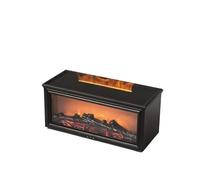 QIXCXAZ Le diffuseur d'huiles essentielles Aroma Season,noir | chaleureuses grâce à une cheminée innovante simulant des effets de flamme et diffuseurs de cheminée à brume douce pour
