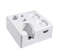 QIXCXAZ Station de tassage WDT Tool Knock Box Tapis de tassage,blanc