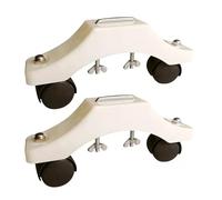 QIXCXAZ Support mobile générique pour chauffage infrarouge, pieds robustes, accessoire de fixation pour chauffage électrique efficace, pieds à roulettes, Blanc, longueur 23 cm