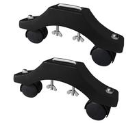 QIXCXAZ Support mobile générique pour chauffage infrarouge, pieds robustes, accessoire de fixation pour chauffage électrique efficace, pieds à roulettes, Noir, longueur 23 cm