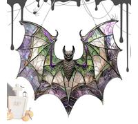 qixeuoa Attrape-lumière à suspendre, plat 2D, en acrylique, avec motif chauve-souris, décoration pour Halloween, cuisine, salon, jardin, balcon, terrasse, intérieur et extérieur