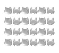 qixeuoa Autocollants clavier PC pour ongles longs | 24 pièces Capuchons de touches transparents | Forme de tête de chat surélevée et transparente Clavier Bulles à ongles | Pour hommes et étudiants PC