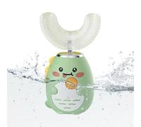 qixeuoa Brosse à dents électrique pour enfant en forme de U avec trois modes et minuterie - Nettoyeur de dents rechargeable - Pour la nuit, l'utilisation quotidienne, la maison, les voyages, les