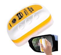 qixeuoa Brosse de nettoyage pour film d'huile de véhicule - Nettoyant antigel - Avec 100 ml de dissolvant de film d'huile liquide pour vitres de voiture, pour une vision claire du pare-brise et des