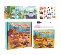 qixeuoa Cahier d'Exercices d'Aquarelle - Jouet Créatif Réutilisable et Sécurisé | Livres de Peinture à l'Aquarelle - pour Famille Enfant Parent Fille Maison École Salle de Classe en Intérieur