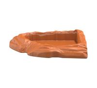 qixeuoa Écuelle Alimentaire pour Tortue | Bassin pour Dragon Barbu,Bac à Eau et Nourriture Imitation Pierre pour Terrarium