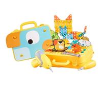 qixeuoa Kit d'outils pour , Jouet éducatif réaliste pour Le Plaisir et Les Loisirs, Jouet d'établi pour la Famille, l'école, la Maison, Le Jardin et Les déplacements