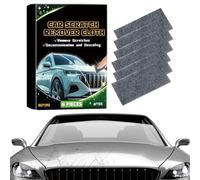 qixeuoa Lingettes brillantes - Kit de réparation des éraflures réutilisable 6 pièces - Chiffon pour effacer les rayures de voiture, pour phares, restauration, peinture, traitement des véhicules
