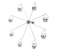 qixeuoa Mangeoire à Oiseaux Roue de la Fortune à Godets - Distributeur De Nourriture Pour Oiseaux - Distributeur Nourriture Tournant 8 Godets Pour Hirondelles Perruches Pinsons Terrasse Pelouse Jardin