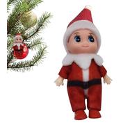 qixeuoa Mini Figurines Elfes, Bebe Lutin Farceur De Noel,Mini s Elfes De Noël Sur Étagère,Petites s Elf-es De Noël Pour Filles Et Garçons, Jouet Fantaisie Pour Cheminée, Table, Fenêtre