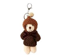 qixeuoa Pendentifs en Peluche | Pendentif Porte-clés Mode - Charme de Sac Ours - Cadeau d'Anniversaire pour Fille Femme Adolescentes