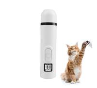 qixeuoa Ponceuse à Ongles pour Chien | Coupe Griffes Couteau Silencieux,2 Vitesses Ajustable Lime À Ongles pour Chien Électrique - pour Soins des Animaux À Domicile Et Voyage