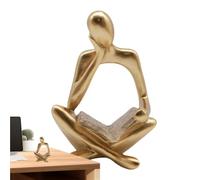 qixeuoa Sculpture, statue abstraite, décoration d'intérieur, | Décoration de bureau, figurines décoratives esthétiques pour bibliothèques, bureaux, étagères