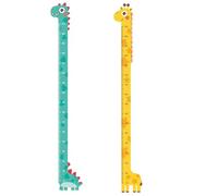 qixeuoa Toise girafe, 194 x 30 cm, 2 pièces, tableau de hauteur pour, grande plage de mesure, tableau de hauteur, autocollants muraux pour, design attrayant, pour la famille, la crèche