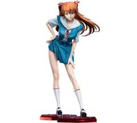 Qixiaan Asuka Langley Soryu Figurine d'anime, uniforme scolaire, modèle de pose debout, statue de fille en PVC, décoration de bureau, objets de collection 30 cm
