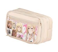 Qixiaan Kitagawa Marin Trousse à crayons Kitagawa Marin avec fermeture éclair Imprimé Anime Trousse à crayons Fournitures de rentrée scolaire Sac de papeterie pour garçons et filles, Type 24