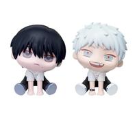 Qixiaan Lot de 2 figurines Yoshiki Tsujinaka/Hikaru Indo de dessin animé mignon modèle anime mini figurine de bureau ornement Halloween cadeaux d'anniversaire 6 cm