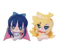 Qixiaan Panty and Stocking Figurines en peluche mignonnes jouets en peluche Coussin doux pour les fans Cadeaux d'anniversaire Sac Décoration de bureau