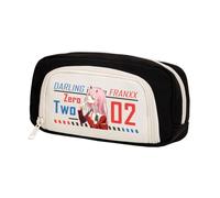 Qixiaan Trousse à crayons Zero Two avec personnage de dessin animé imprimé Two Zero - Style japonais - Pour la rentrée scolaire, type 7, 20x10X5cm, Trousse Anime