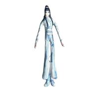 Qixiaan Wei Wu Xian Peluche LAN Wang Ji Mini figurine en peluche torsadée Sac pendentif Décoration de Noël 28 cm