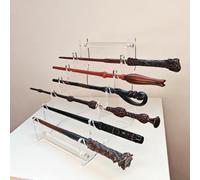 QIXIN Présentoir acrylique pour baguettes Table de rangement pour accessoires Harry Potter (ensemble transparent 1)