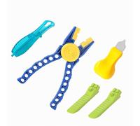 QIXINDGYH Lot de 4 petits outils de brique de construction pour micro blocs, kit d'aide au montage et au démontage avec pince extracteur de broches, séparateur de brique, marteau, pince à épiler et