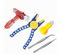 QIXINDGYH Lot de 4 petits outils de brique de construction pour micro blocs, kit d'aide au montage et au démontage avec pince extracteur de broches, séparateur de brique, marteau, pince à épiler et