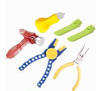 QIXINDGYH Lot de 5 petits outils de brique de construction pour micro blocs, kit d'aide au montage et au démontage avec pince extracteur de broches, séparateur de brique, marteau, pince à épiler et