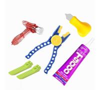 QIXINDGYH Lot de 5 petits outils de brique de construction pour micro blocs, kit d'aide au montage et au démontage avec pince extracteur de broches, séparateur de brique, marteau, pince à épiler et