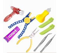 QIXINDGYH Petit ensemble d'outils pour briques de construction pour micro blocs, kit d'aide au montage et au démontage avec pince extracteur de broches, séparateur de brique, marteau, pince à épiler