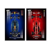 QIXINDGYH Tableau mural pour Lego 42207 Racing Car 42206 Racing Car - Cadre photo mural, support de présentation, cadre mural pour kit de construction de voiture de course, cadre photo mural - 80 x 50