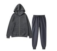 Qixiu ensembles sportswear femme,sweatshirt femme,Women With Pants Plus Leisure Winter Fleece Plush Women Suits Socquettes Homme Coton (GY1, M)