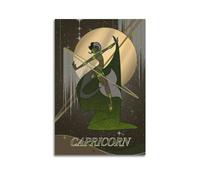 qiyan Poster décoratif sur toile avec signe du zodiaque Danse douze signes du zodiaque Capricorne 40 x 60 cm