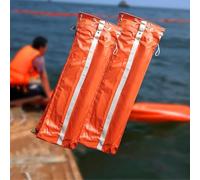 QIYFOZ Barrage Anti-Pollution pour la maîtrise des déversements d'hydrocarbures, Conception Robuste en PVC pour environnements Marins, idéal pour Les Ports et Les rivières