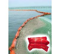 QIYFOZ Barrage Flottant à Haute flottabilité pour Le Confinement des déversements, barrière Marine en PVC Haute résistance, Structure renforcée pour la Protection Contre l'eau e