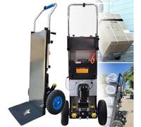 QIYFOZ Chariot élévateur électrique pour escaliers, capacité de 400 kg, Moteur sans balais de 1200 W et Batterie 48 V, pour Une Utilisation en entrepôt et en Livraison.