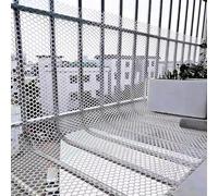 QIYFOZ Clôture de Jardin hexagonale en Maille Plastique Blanche, clôture Extra Longue en Grillage à Poules, barrière de Construction temporaire (1 x 5 m / 3,3 x 16,4 pi)