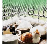 QIYFOZ Clôture de Jardin pour Animaux, Grillage Blanc pour Poules, clôture pour poulaillers/Chats/Chiens/Lapins, Maille de 0,8 cm (1,2 x 5 m / 3,94 x 16,4 pi)