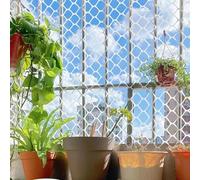 QIYFOZ Grillage de sécurité pour Balcon, Grillage en Plastique Blanc, clôture Artisanale hexagonale pour Animaux de Compagnie, volaille, Lapins, Chiens, Chats (1 x 5 m / 3,3 x 1