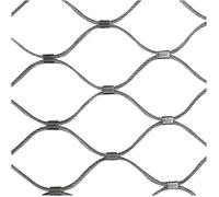 QIYFOZ Grillage en câble d'acier Inoxydable, clôture en Grillage Flexible, Grillage pour Balcon, fenêtre, Jardin extérieur (Maille de 15 cm)