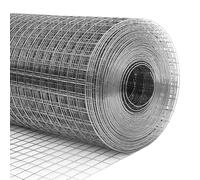 QIYFOZ Grillage soudé en Acier Inoxydable 4/5" résistant pour Lapins et Poules - Cage à volailles à Monter soi-même - Options de Largeur : 0,5/0,6/0,7/0,8 m (0,5 x 28 m)