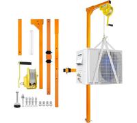 QIYFOZ Grue à Tour Pliable pour l'installation de climatiseurs, treuil Manuel en Acier Inoxydable, Outil de Levage Portable, échelle de Grue extérieure pour Une Installation fac